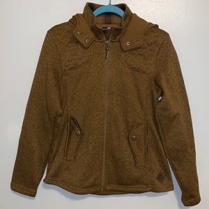 Eddie Bauer Women’s hooded patchwork sleeves coat jacket